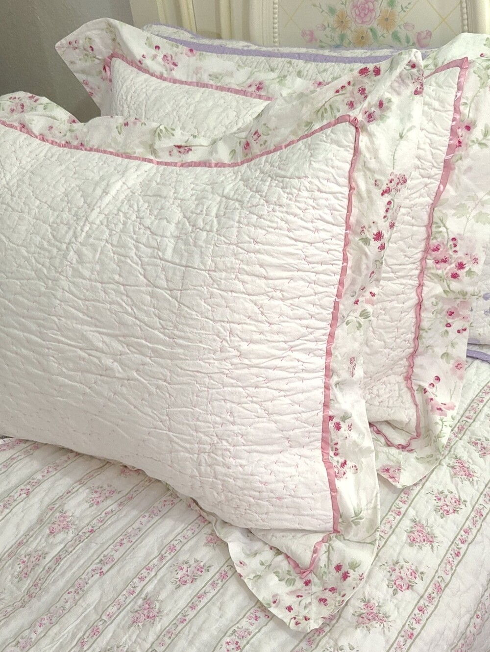 EUC Simply Shabby Chic Rachel Ashwell Pillow Sham Set